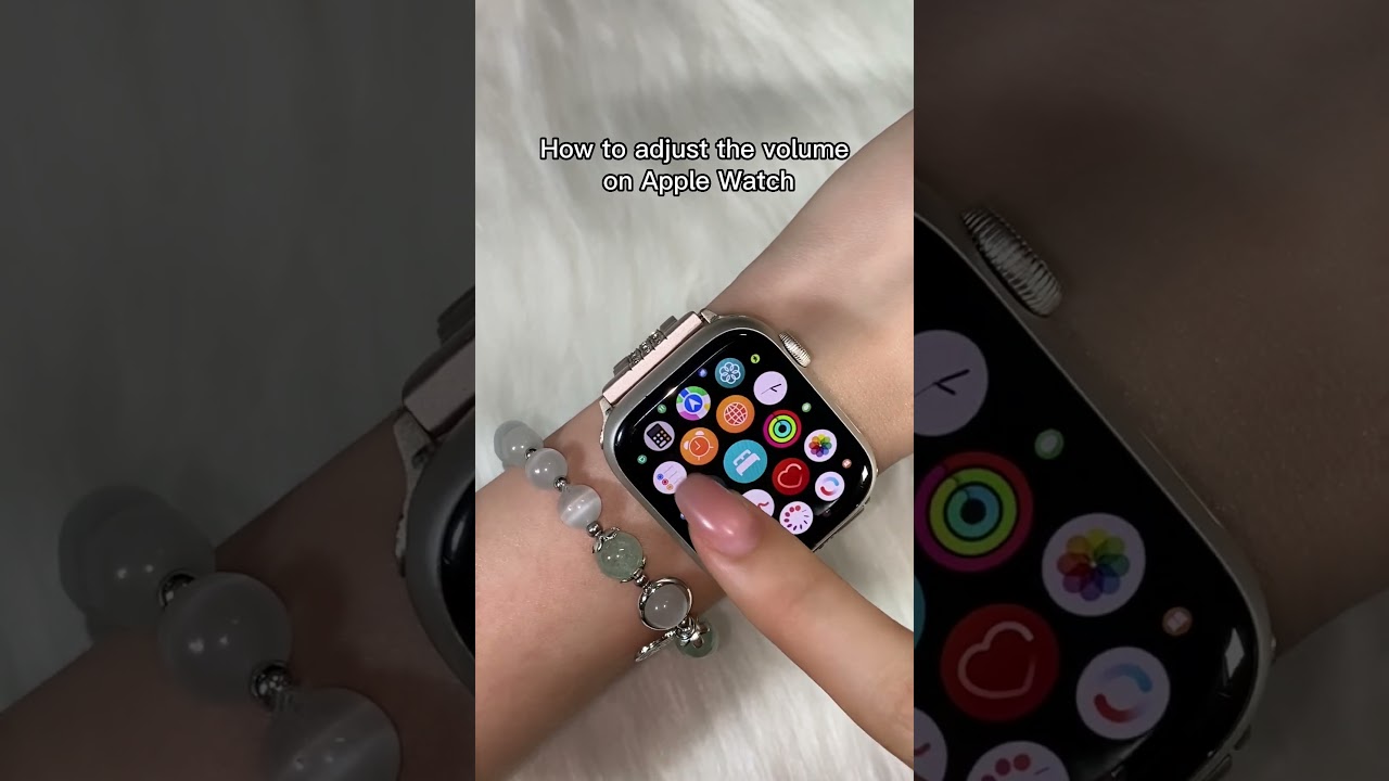 How to adjust the volume on Apple Watch💠✅🌸#shorts #applewatch #applewatchhacks #applewatchband