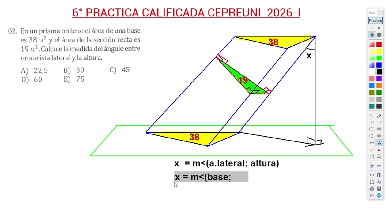 Solucionario 6ta PC Cepre UNI | Geometría| | Ciclo Preuniversitario 2026-1 📐💪