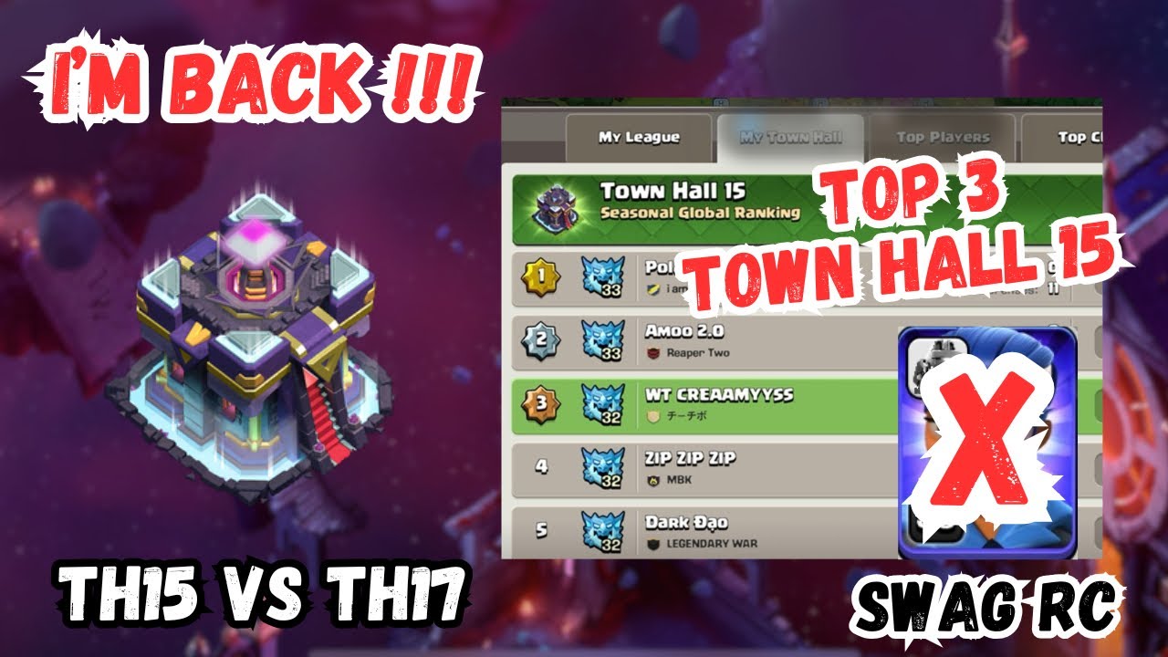 (I&rsquo;M BACK!!!) TH15 vs TH17 (NO META ARMY) with 95% Average Attack🔥😈