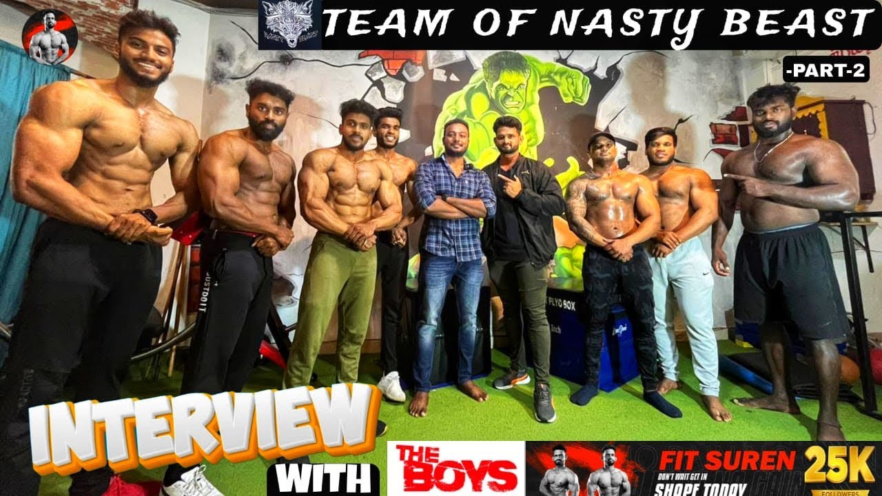 Part-2 🎙️Interview with Team of Nasty beast 🦁Mr. South Indian 2023 champion of champions🏋️