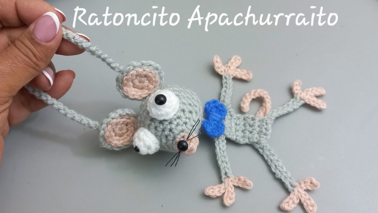 Ratoncito Apachurraito a Crochet #crochet #tejidos #handmade