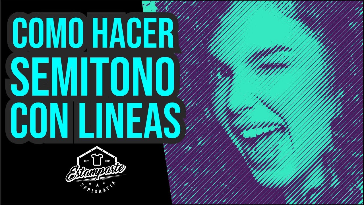 COMO HACER SEMITONO CON LINEAS | TUTORIAL PHOTOSHOP