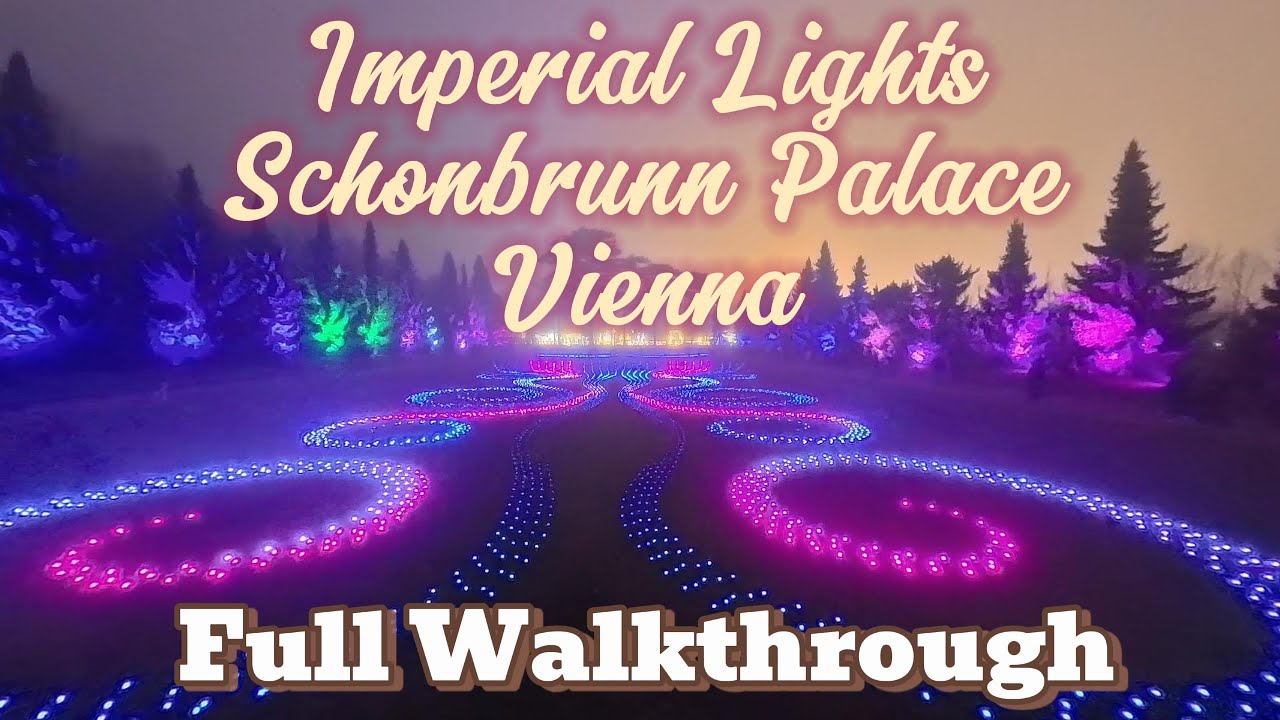 Magical Christmas Lights at Schönbrunn Palace Vienna!