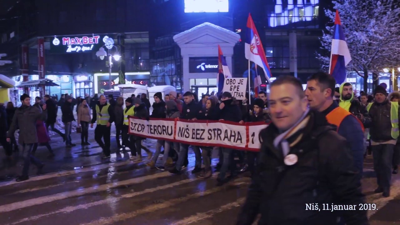 Protest - Nis 11 01 2019  &Scaron;etnja
