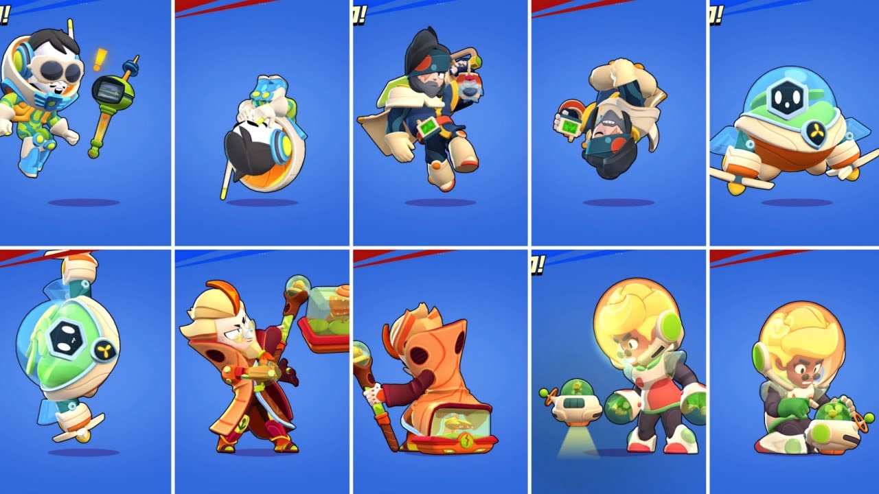 All Windstock Skins Winning And Losing Animations | Brawl Stars