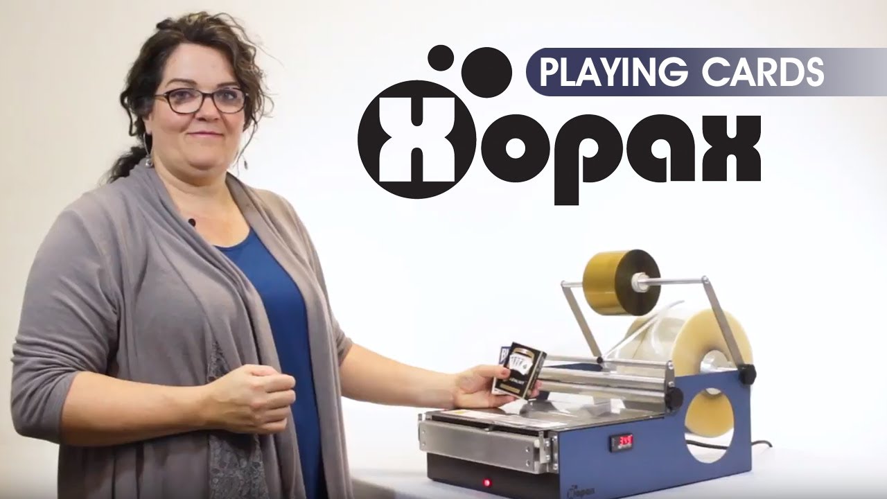 Wrapping a Deck of Playing Cards with a Xopax Overwrapping Machine