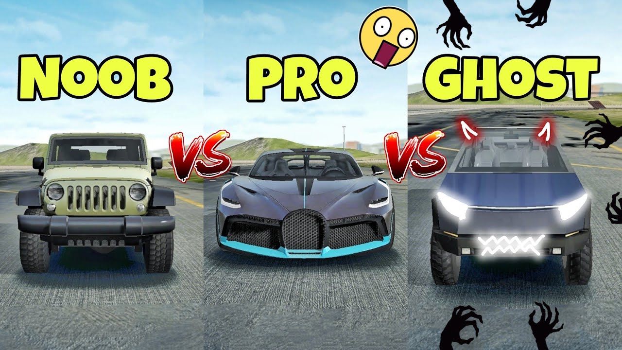 Noob VS Pro VS Ghost😱|| Extreme car driving simulator🔥||