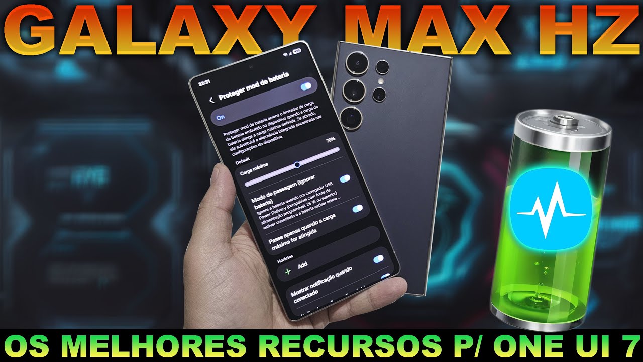 📊🔋OS MELHORES RECURSOS DO GALAXY MAX HZ⬇️🥳(Otimização Total de Bateria) EXCLUSIVO P/ SAMSUNG GALAXY📲