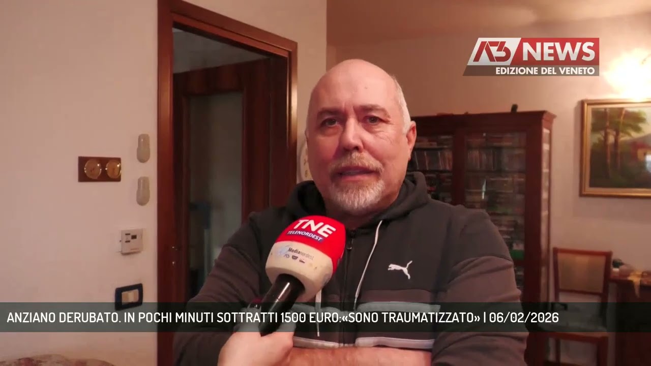 ANZIANO DERUBATO. IN POCHI MINUTI SOTTRATTI 1500 EURO:«SONO TRAUMATIZZATO» | 06/02/2026