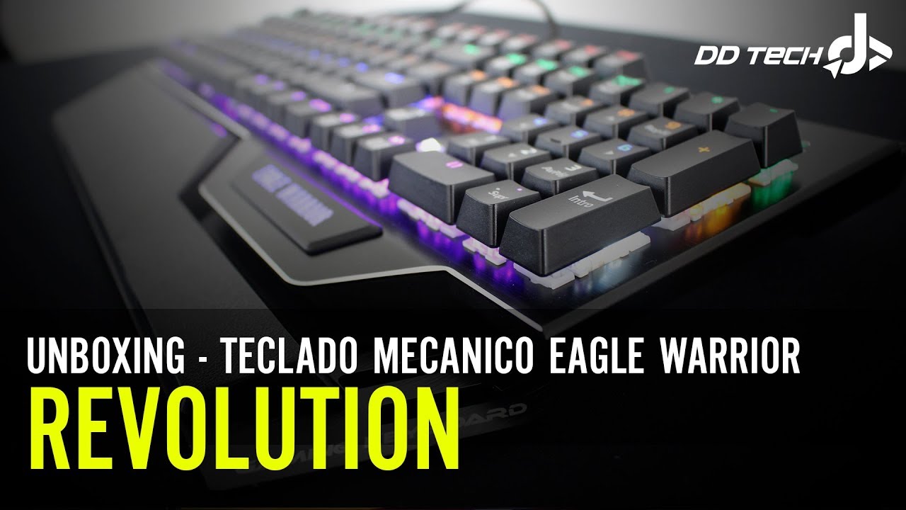 Unboxing teclado mecánico eagle warrior Revolution