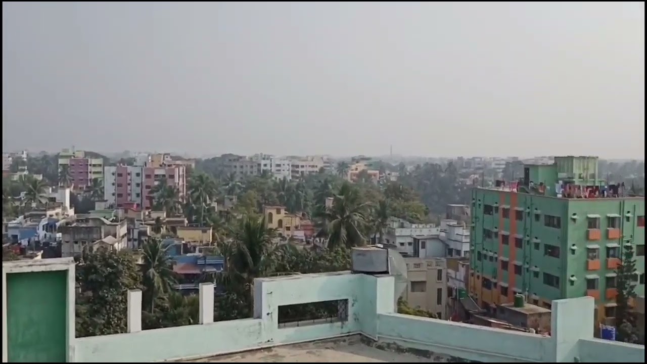 Top view of Berhampore city