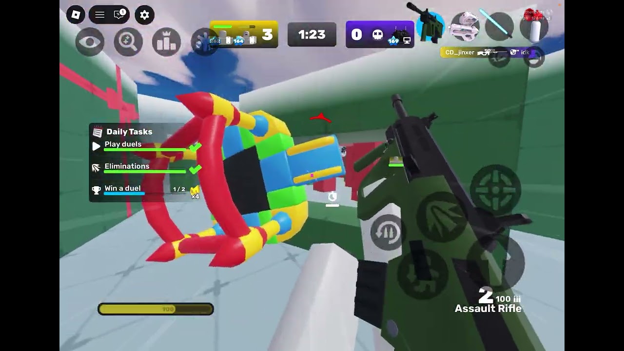 Playing with my friend (again)