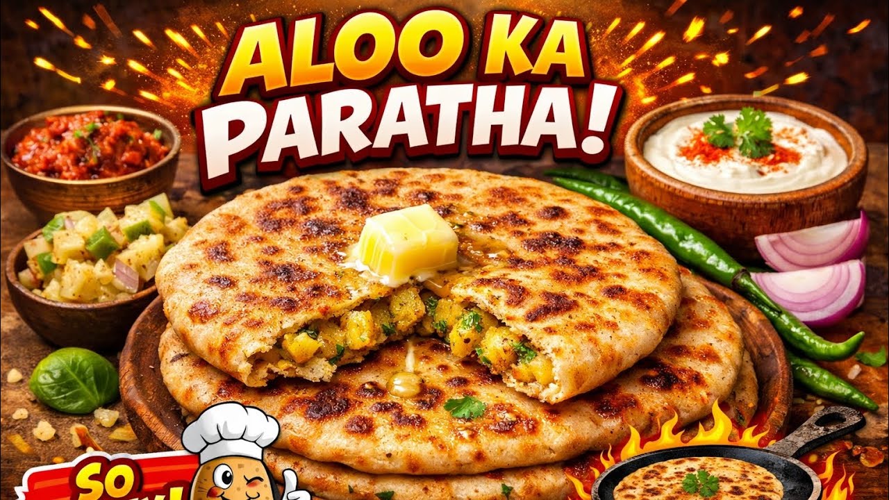 ऐसे आलू के पराठे बनाओगे तो सब उंगलियां चार तरह चाहिए 🤤🤤👌👌