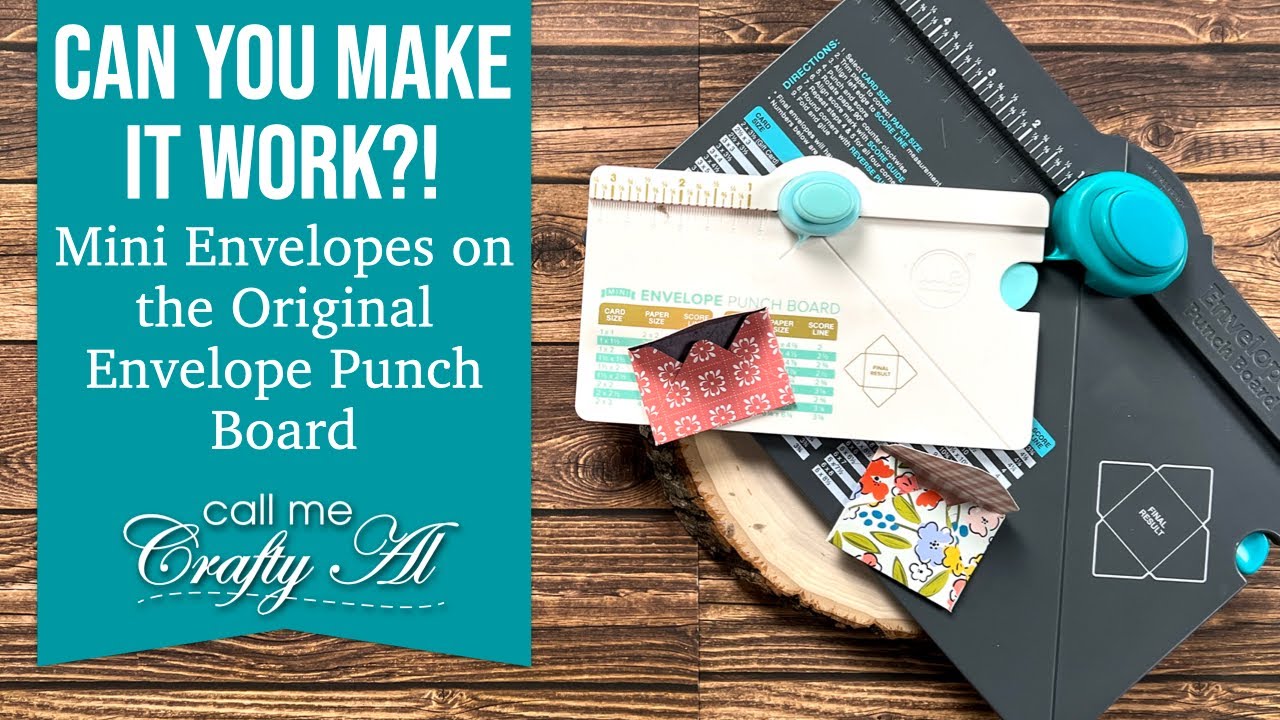 Making Mini Envelopes on the Original Envelope Punch Board vs The Mini Version | @WeR_Makers
