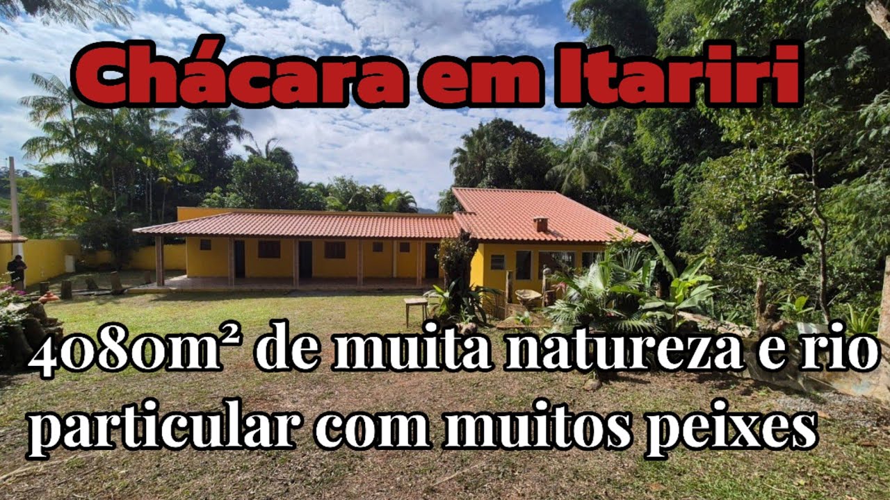Chácara em Itariri com rio particular cheio de peixes. Muita fartura e sossego!