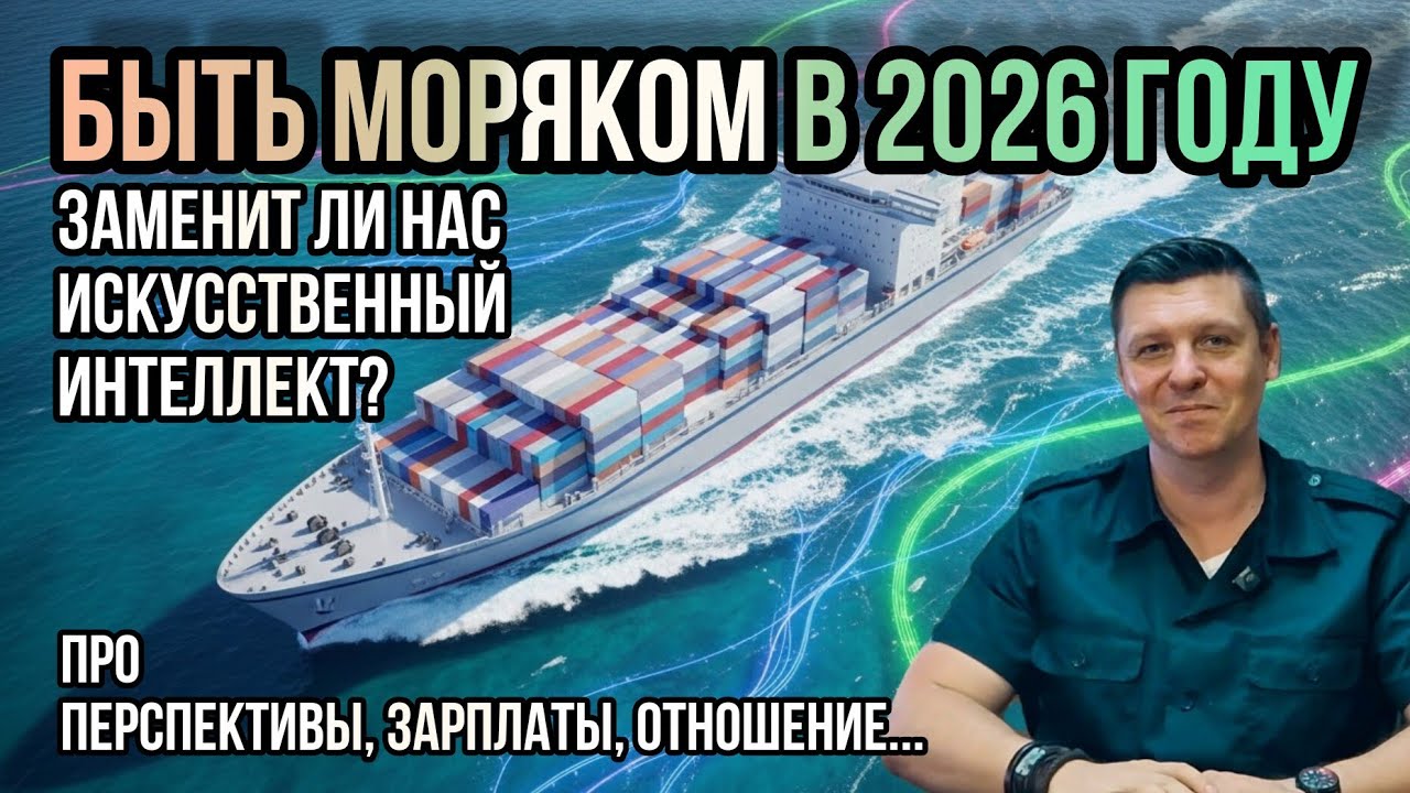 Быть моряком в 2026 году. Перспективы, зарплаты, отношение, искусственный интелект и другие ньюансы.