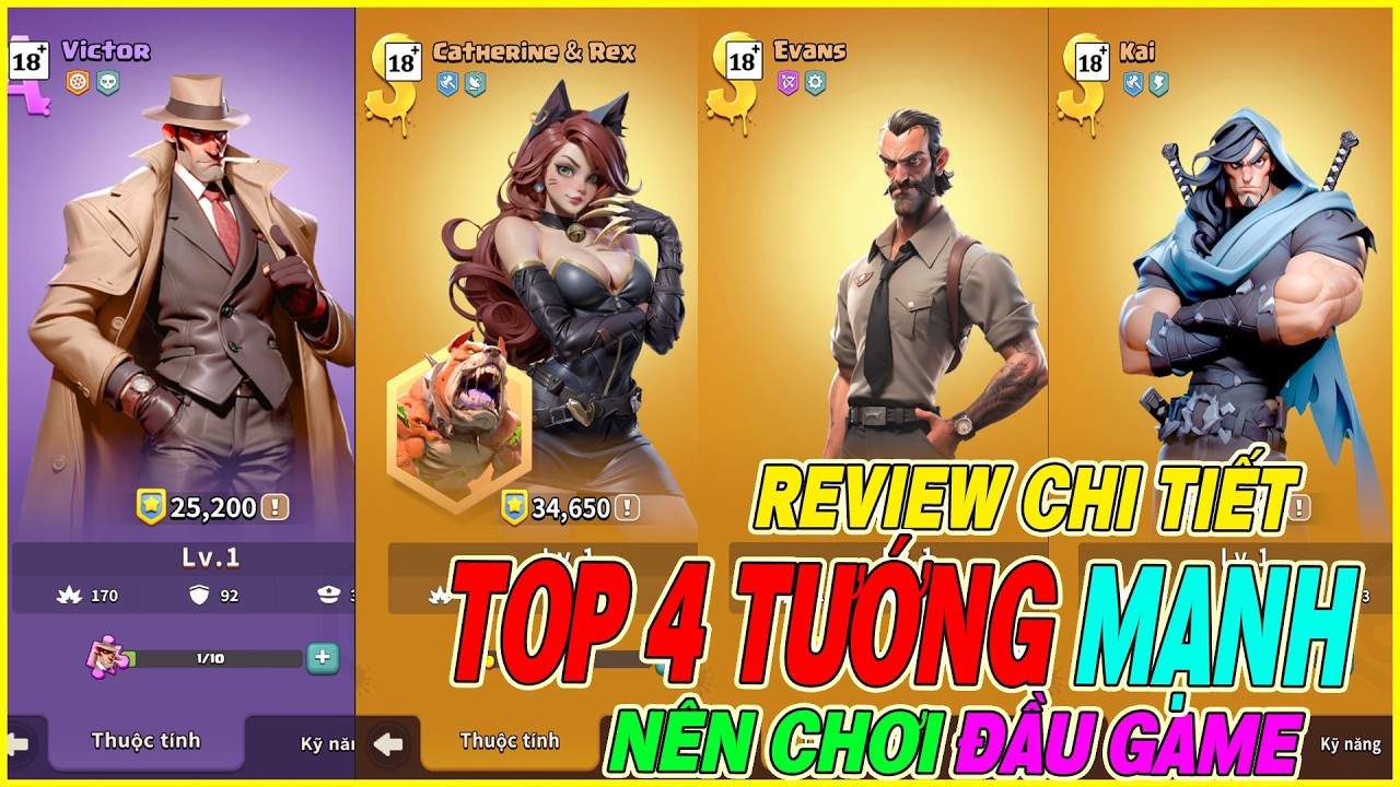 Dark War Survival top 4 tướng nên chơi ở giai đoạn đầu game