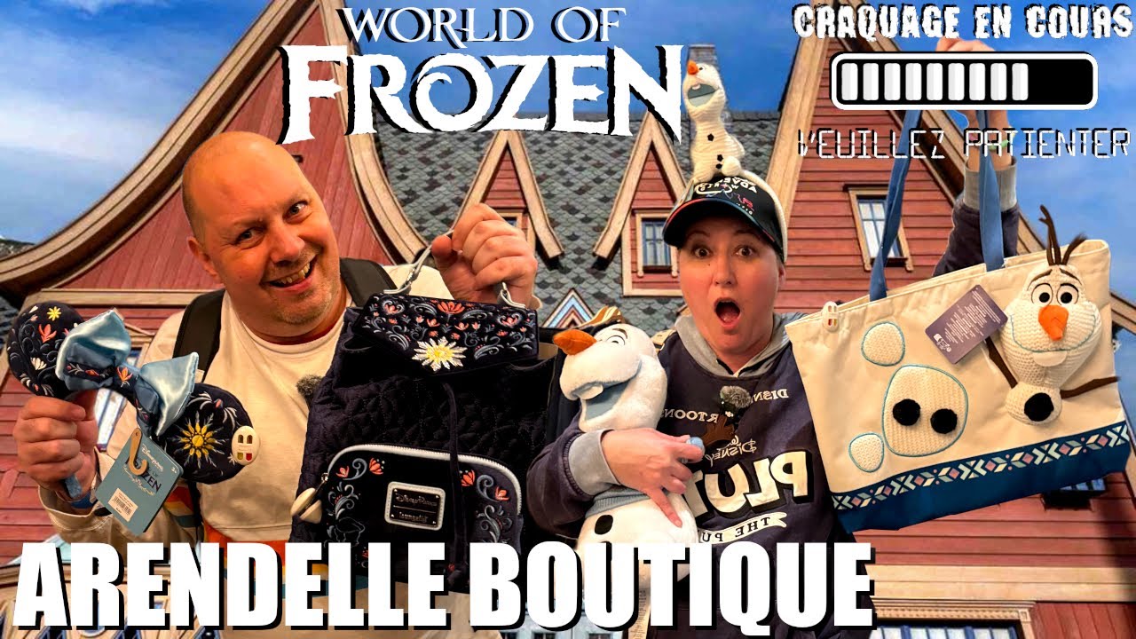 NOUVEAU MERCH DE WORLD OF FROZEN A ARENDELLE BOUTIQUE A DISNEYLAND PARIS