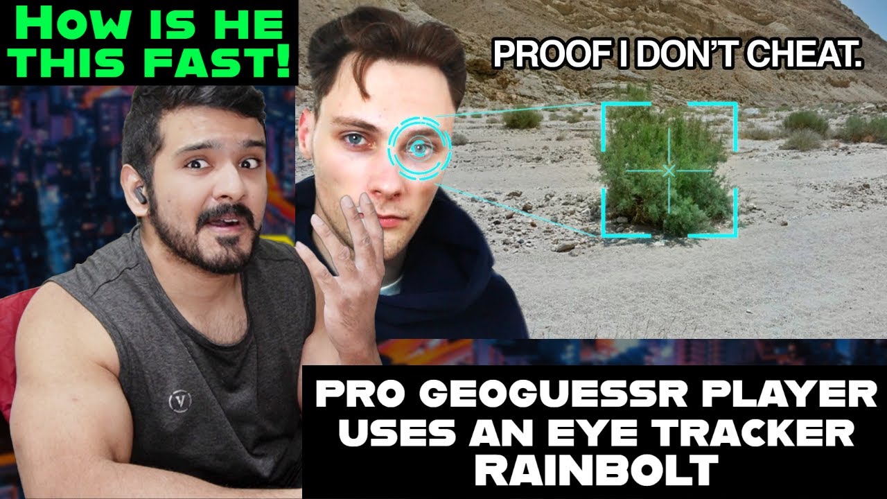 First time reaction | pro geoguessr player uses an eye tracker
