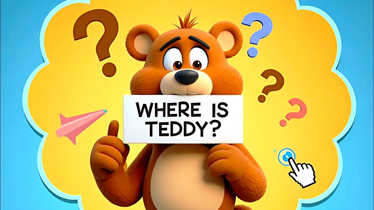 Where Is Teddy? 🧸 | Learn Prepositions for Kids | On, In, Under, Behind | Fun Kids Song