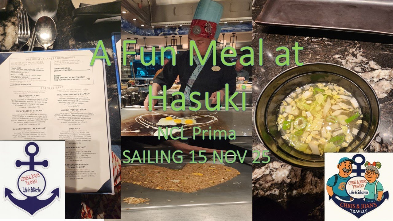 A Fun Meal at Hasuki On the NCL Prima