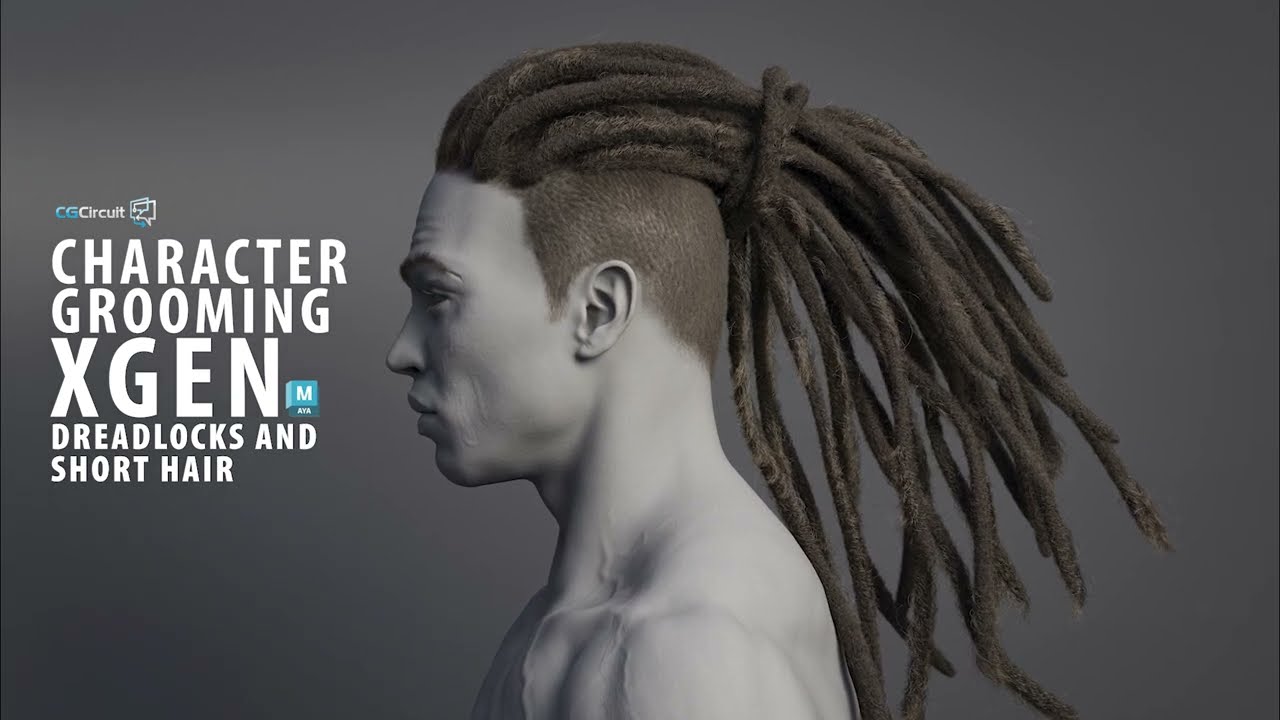Realistic Dreadlocks using Xgen in Maya | Character Grooming Course Trailer | Rastas