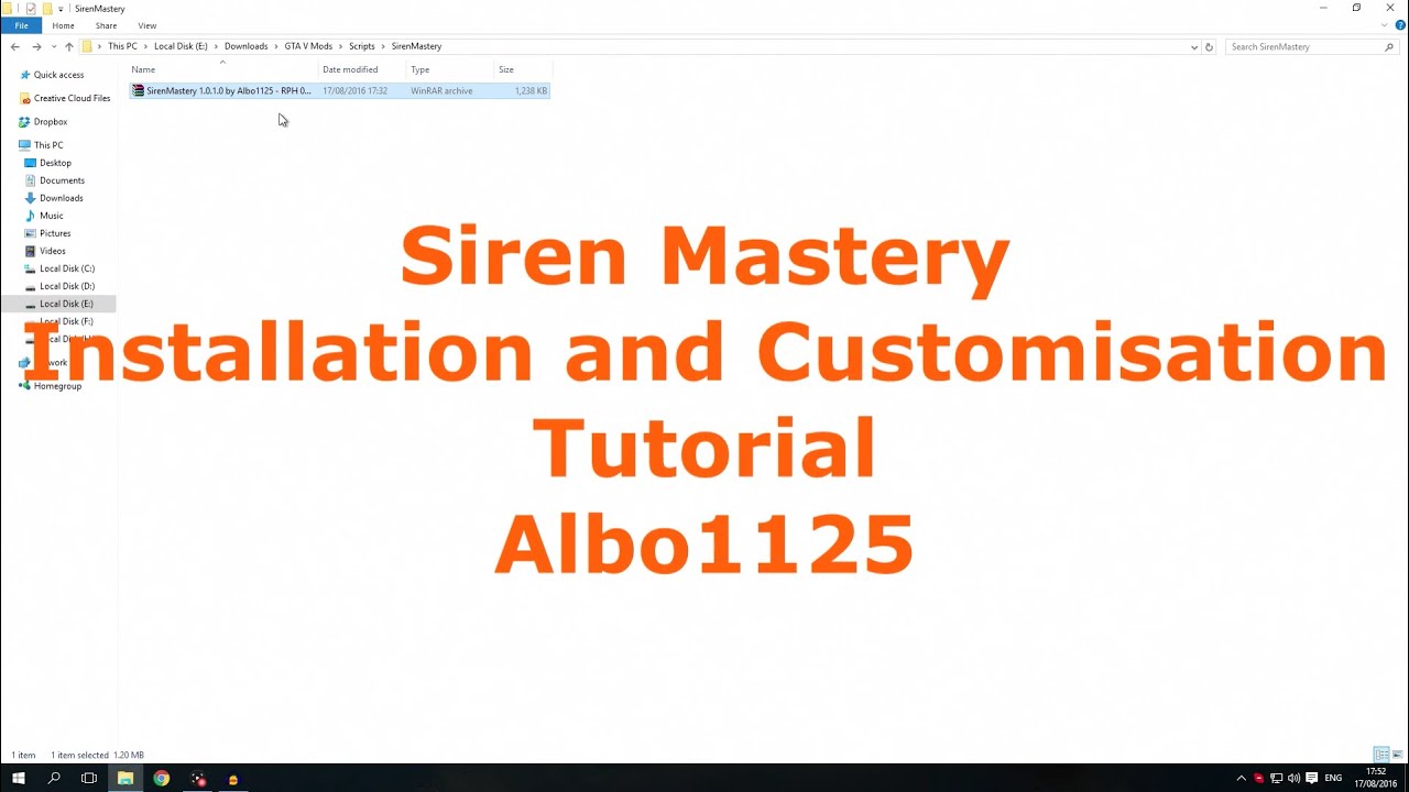 Siren Mastery | Installation and Customisation Tutorial | Albo1125