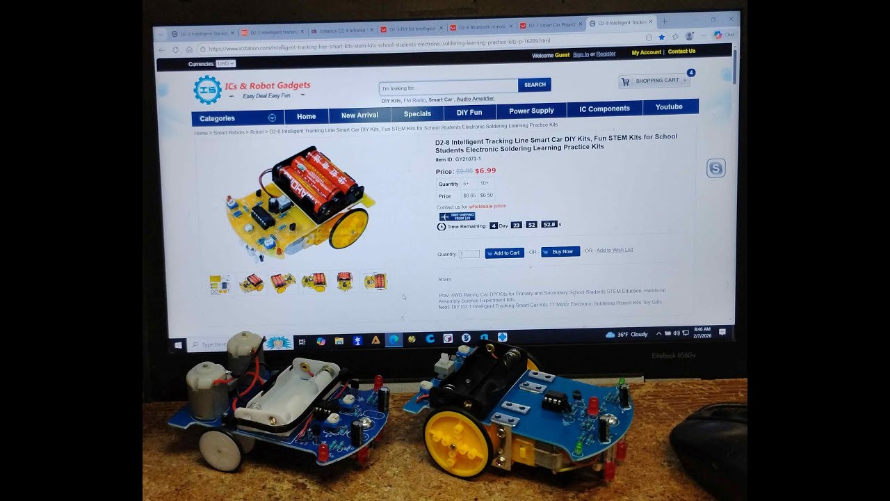 Looking at the D2-1, D2-2, D2-3, D2-4, D2-5, D2-6, D2-7, D2-8 robot kits.
