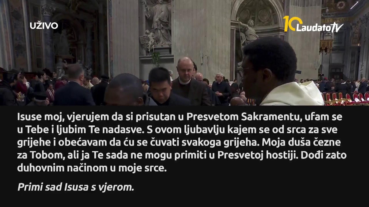[UŽIVO] Sveta Misa, Vatikan