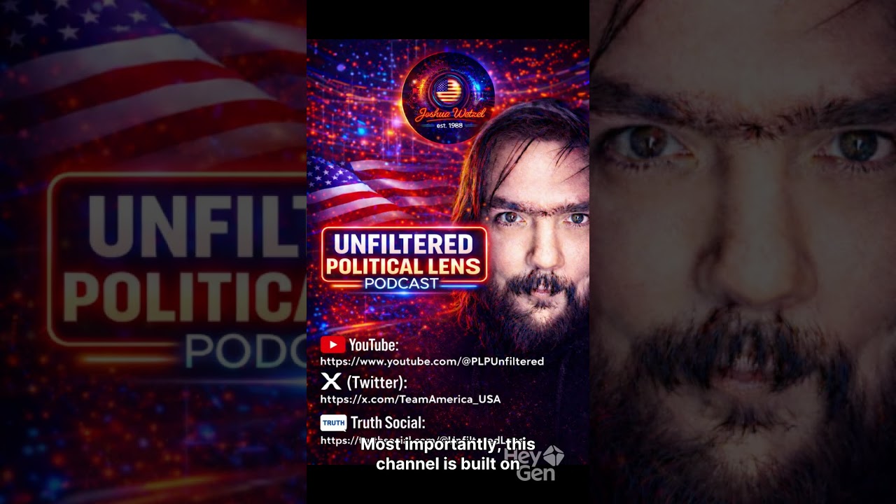 Unfiltered Political Lens Podcast; - Channel Trailer  