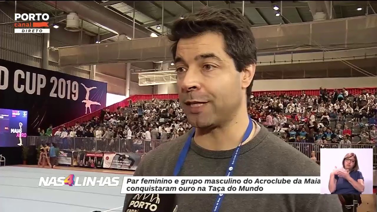 Portugal conquistou duas medalhas de ouro na Taça do Mundo de Ginástica Acrobática na Maia
