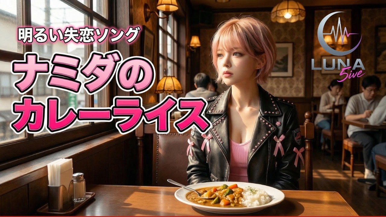 明るい失恋ソング【ナミダのカレーライス】　LUNA5ive　#ai #music #japan