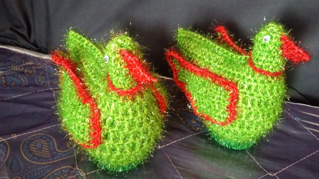woolen craft। woolen parrot। उलनचे सुंदर पोपट। बॉल वर विना सुंदर पोपट।