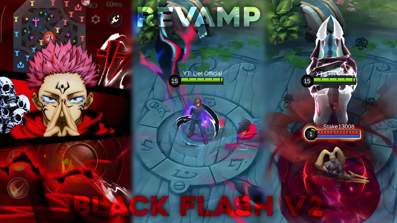v2-REVAMP YIN JJK - Yuji Itadori❗Black Flash Mode | Script Skin Custom