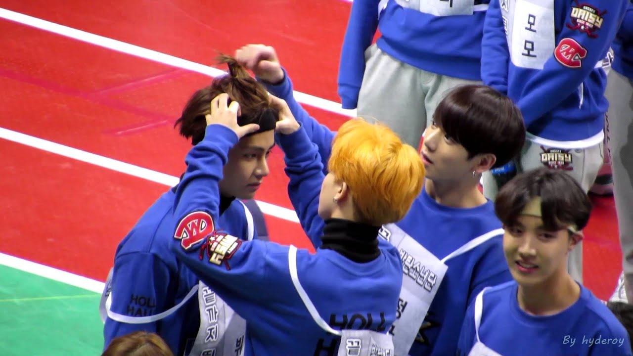 (Fancam)20160118-방탄소년단BTS 아육대 정국&뷔 Vkook moment