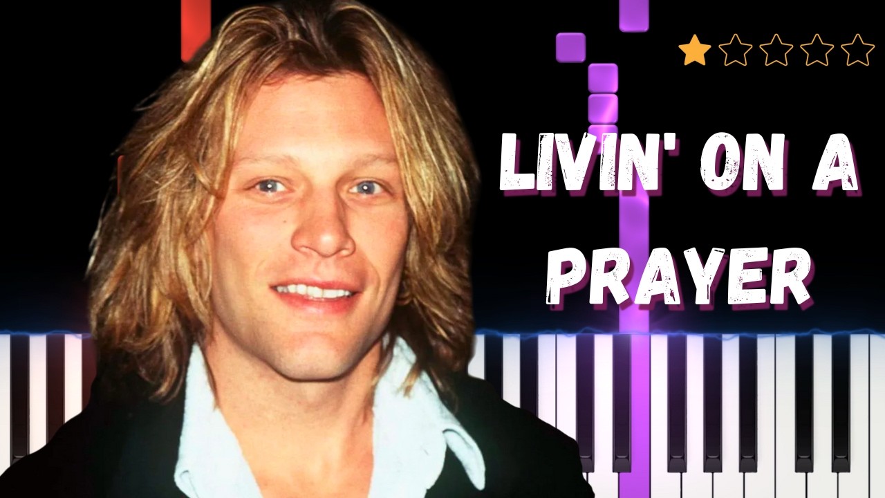 Bon Jovi - Livin' On A Prayer︱Easy Piano Tutorial