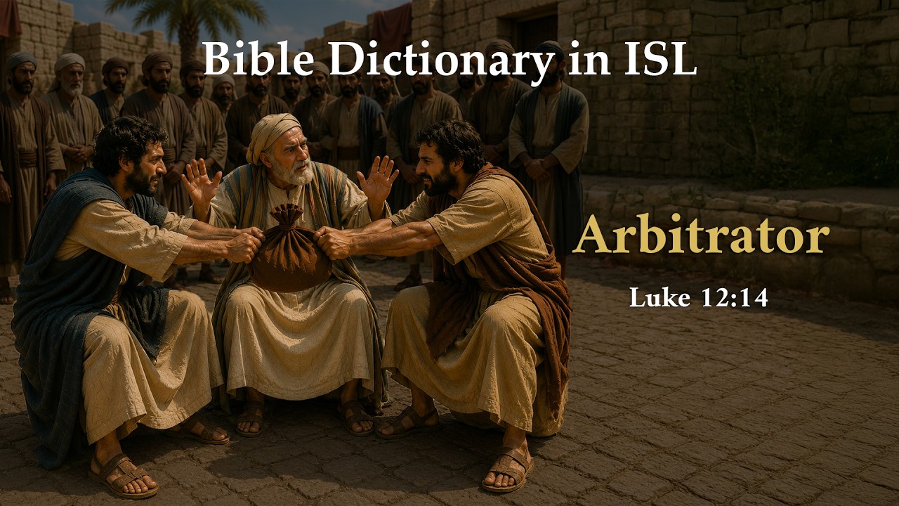 Arbitrator | Bible Dictionary | Indian Sign Language