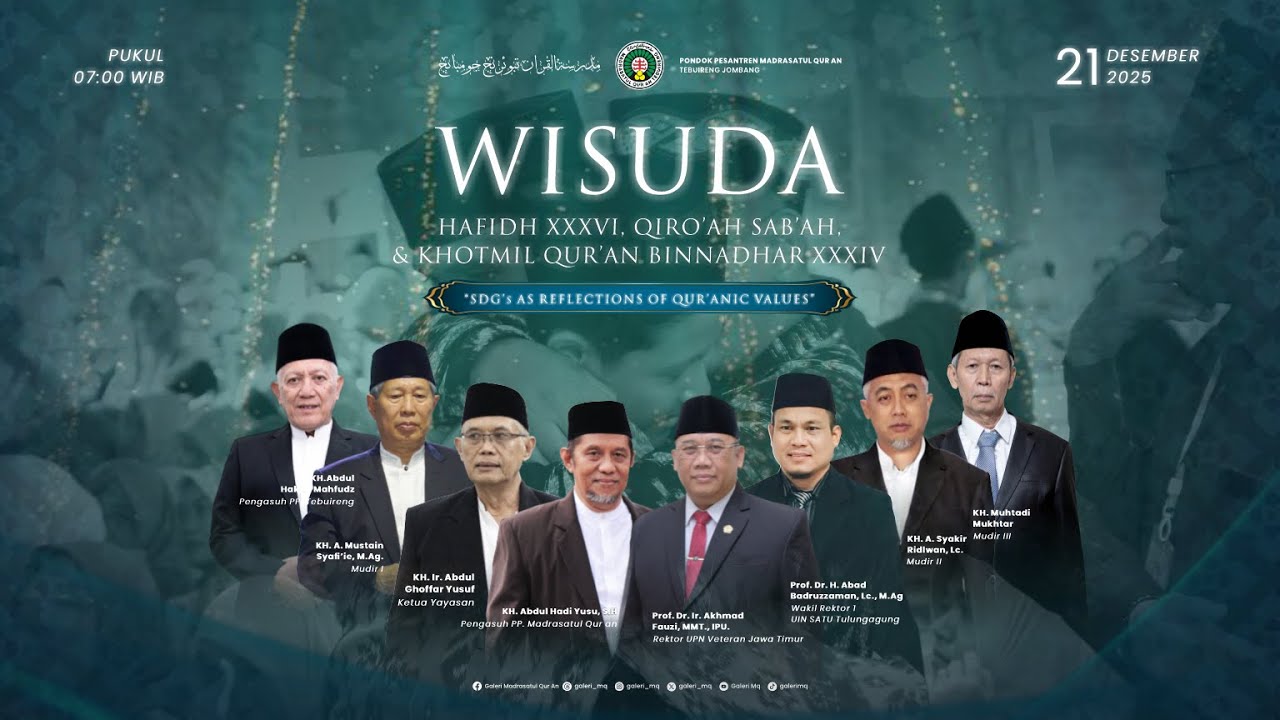 🔴(LIVE) WISUDA HAFIDH XXXVI & KHOTMIL QUR AN BINNADHAR XXXIV PP. MADRASATUL QUR AN TEBUIRENG