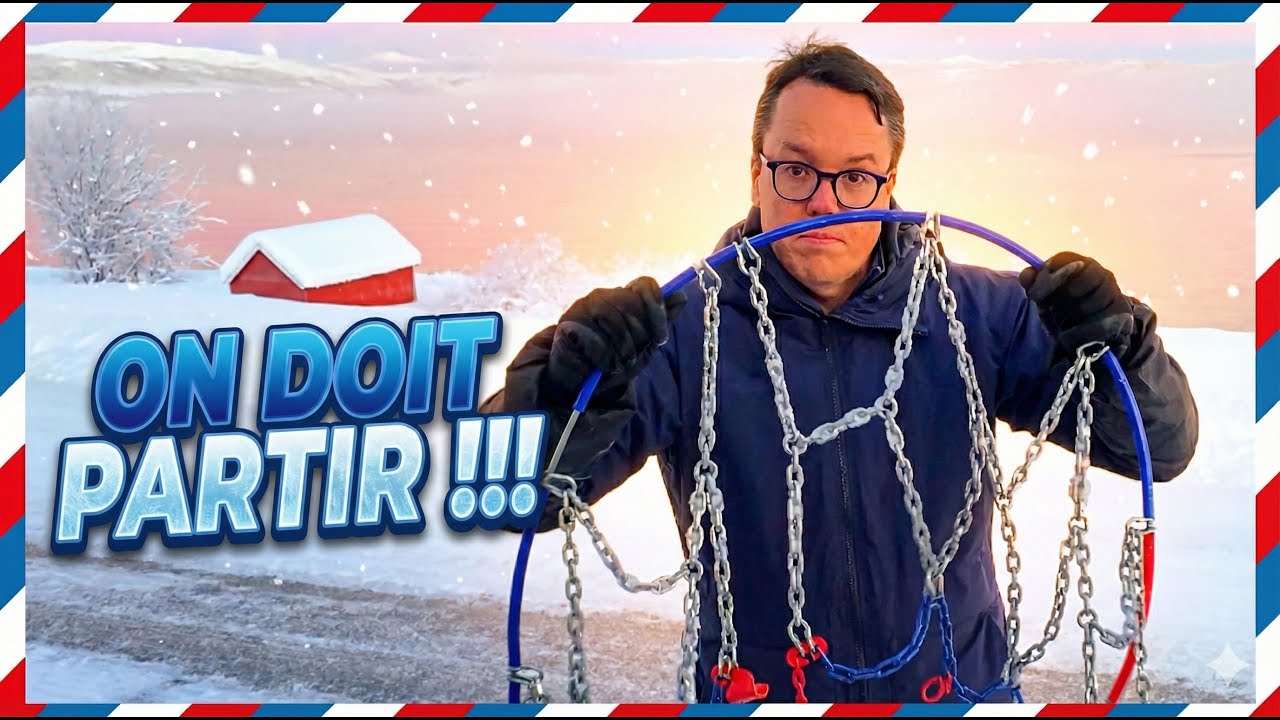 Quitter la Norvège sous la neige en van... ça ne s'est pas passé comme prévu !