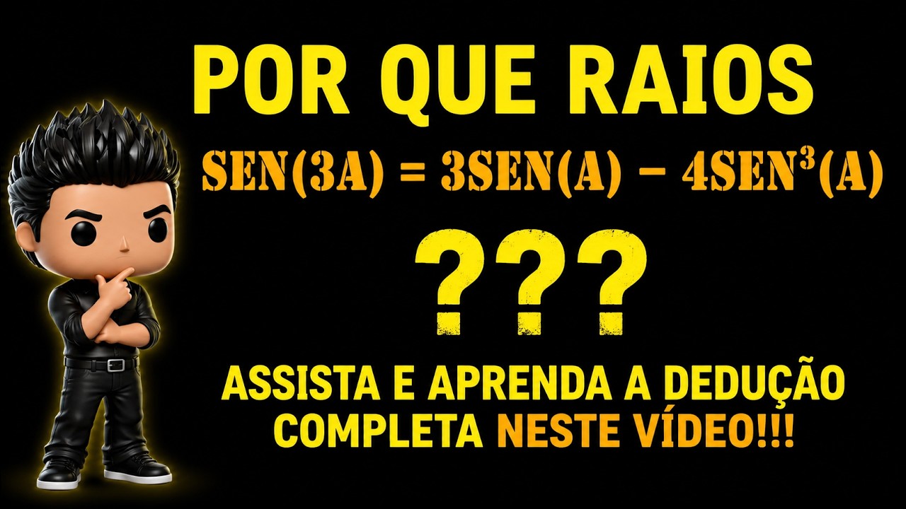 🔥📘 POR QUE SEN(3A) = 3SEN(A) – 4SEN³(A)? 😱📐💡DEDUÇÃO PASSO A PASSO! 🚀 @profrodrigobarbosa