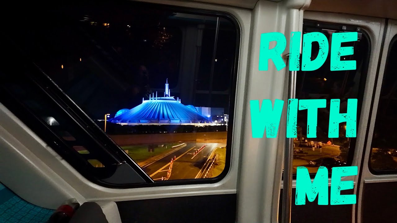 Ride W/Me~ Resort Monorail Loop & Bus Ride To Saratoga Springs ~Bonus Resort View Of The Drone Show!