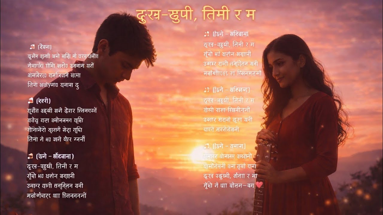दुःख–खुशी, तिमी र म | Nepali Romantic Duet Song | Male-Female Love Song 2026 Ai Nepal music 