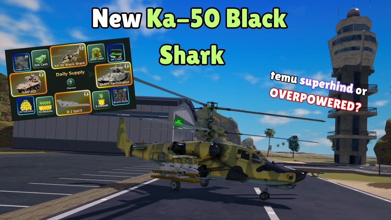 Testing the NEW KA-50 Black Shark (War Tycoon)