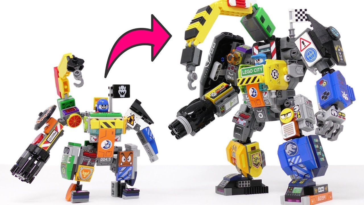 Excessively Upgrading My Son's LEGO Mech - Build Video