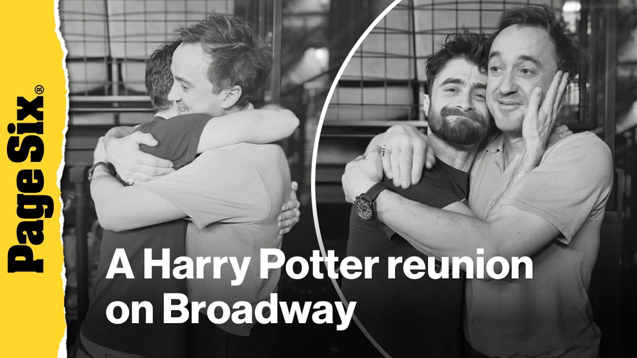 Harry Potter's Daniel Radcliffe and Tom Felton reunite on Broadway