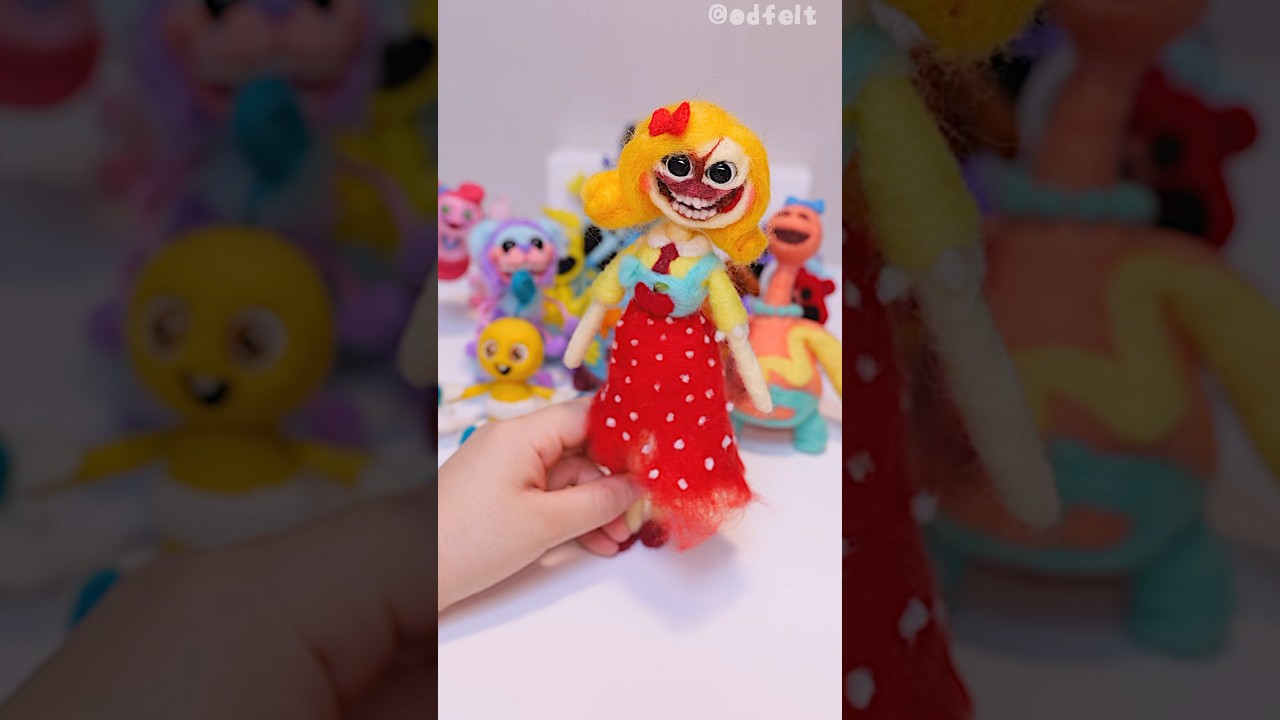 Miss Delight #poppplaytime #DIY #needlefelting