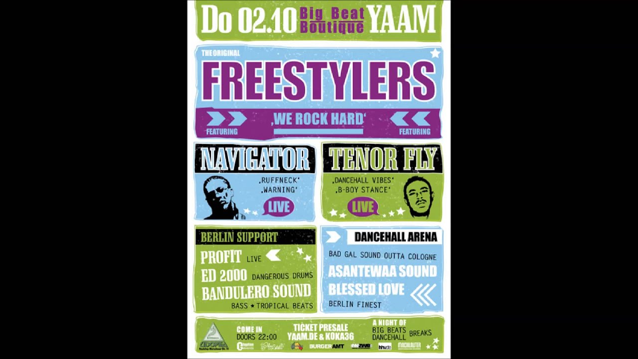 Freestylers feat. Navigator & Tenor Fly live @Yaam Berlin [Bootleg]