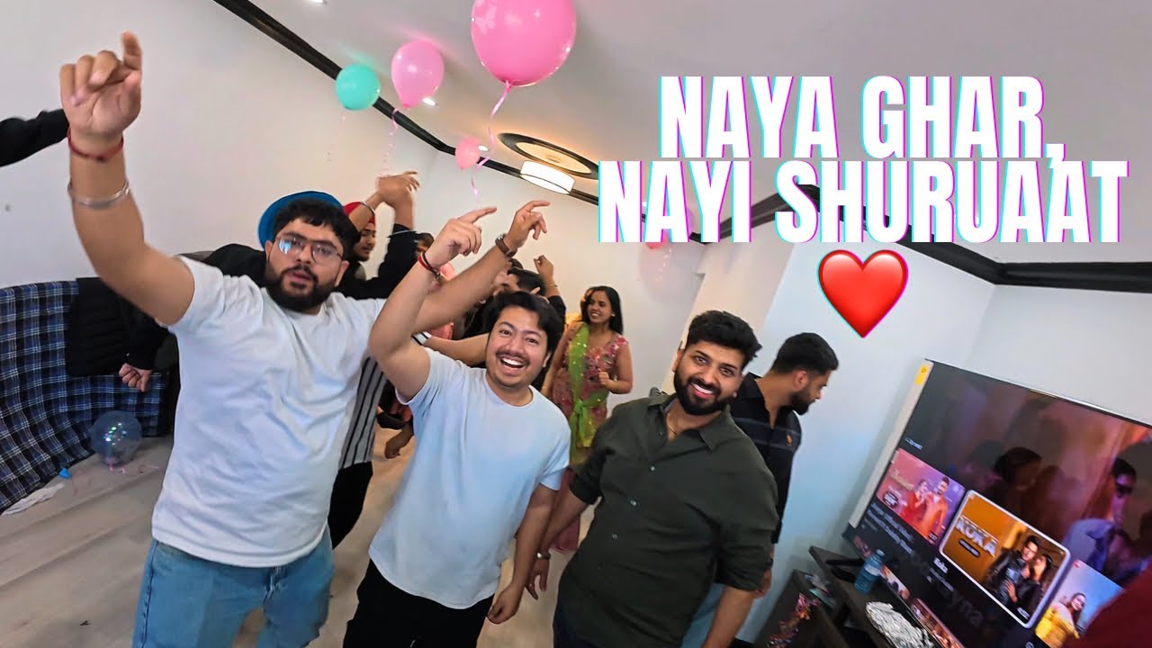 New House Housewarming Party 🏠✨ | Kirtan, Dance & Full Masti Night 💃🕺 #vlog