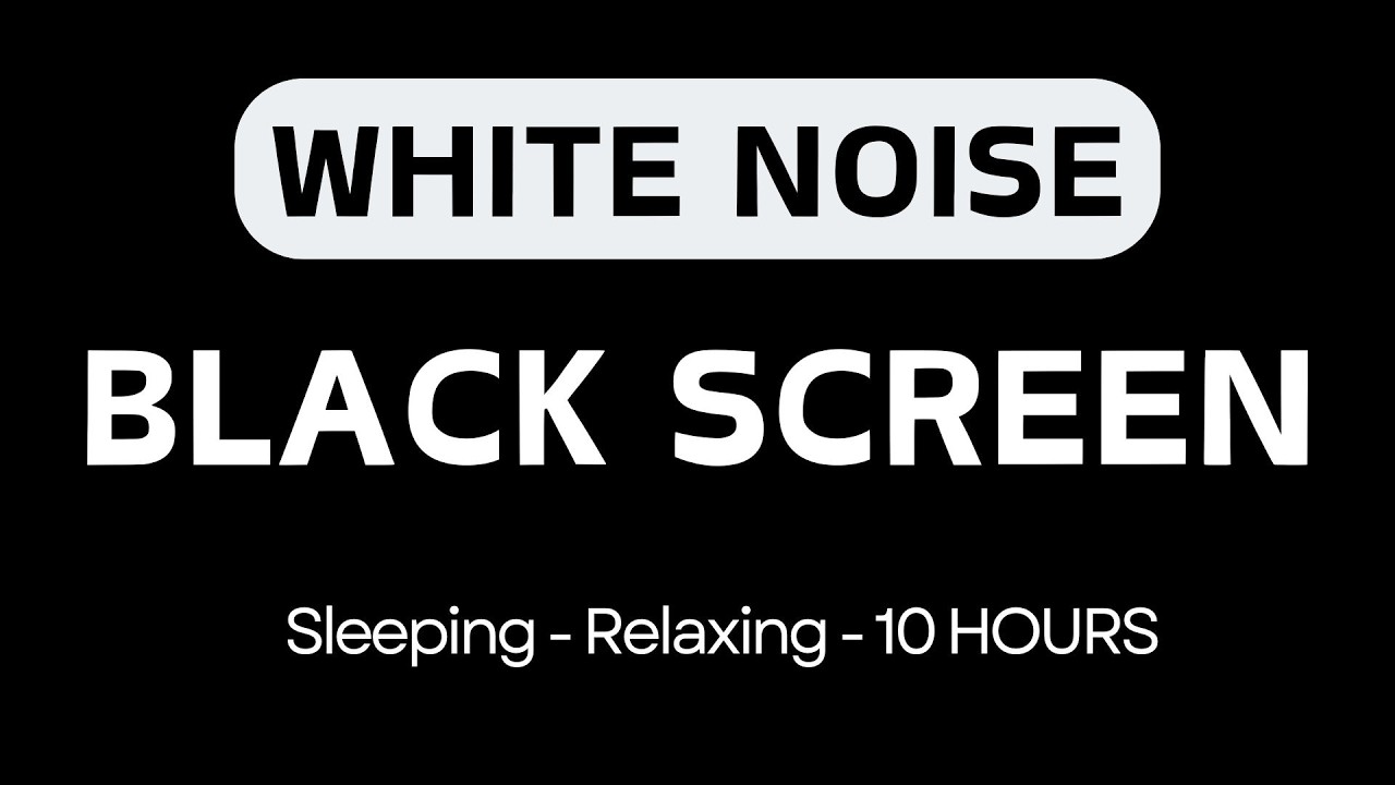 White Noise Black Screen No Ads | 12H of Pure White Noise for Night Sleep & Study