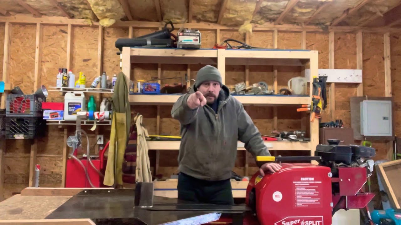 SuperSplit log splitter upkeep and maintenance!!!